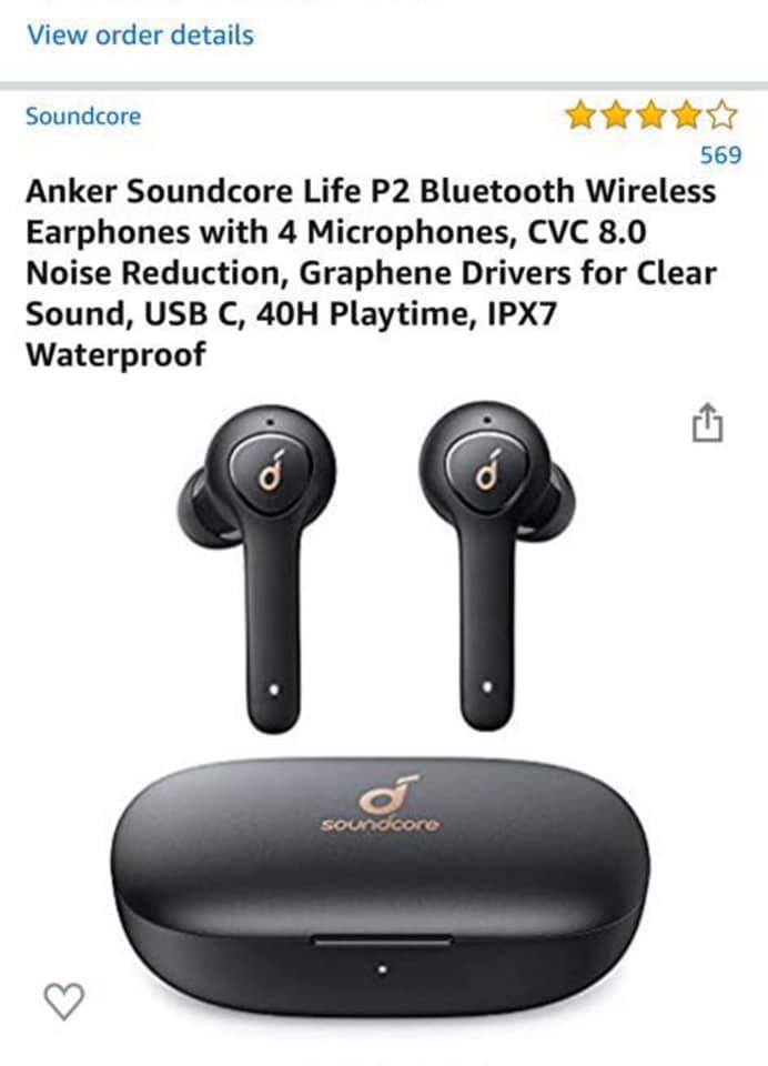 حد جرب سماعة Anker 2 Life P2 Bluetooth Wireless Earphones